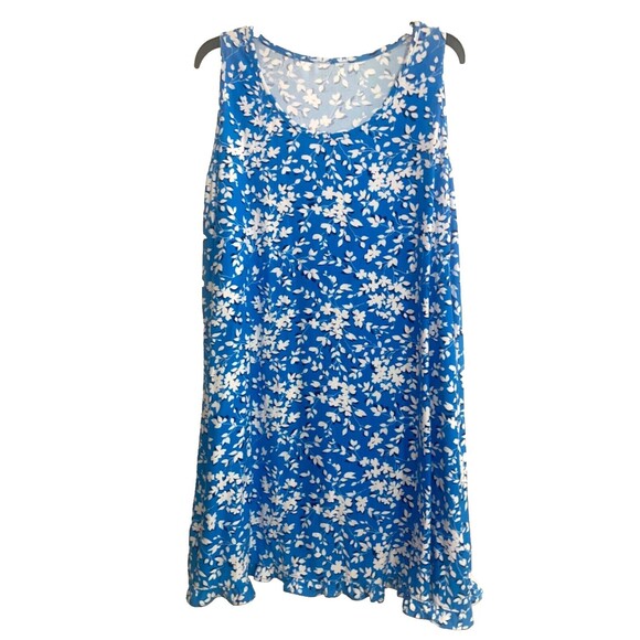 Draper James Women’s Supersoft Knit Jersey Nightgown size L/XL Scoop Neck Floral - Picture 1 of 5